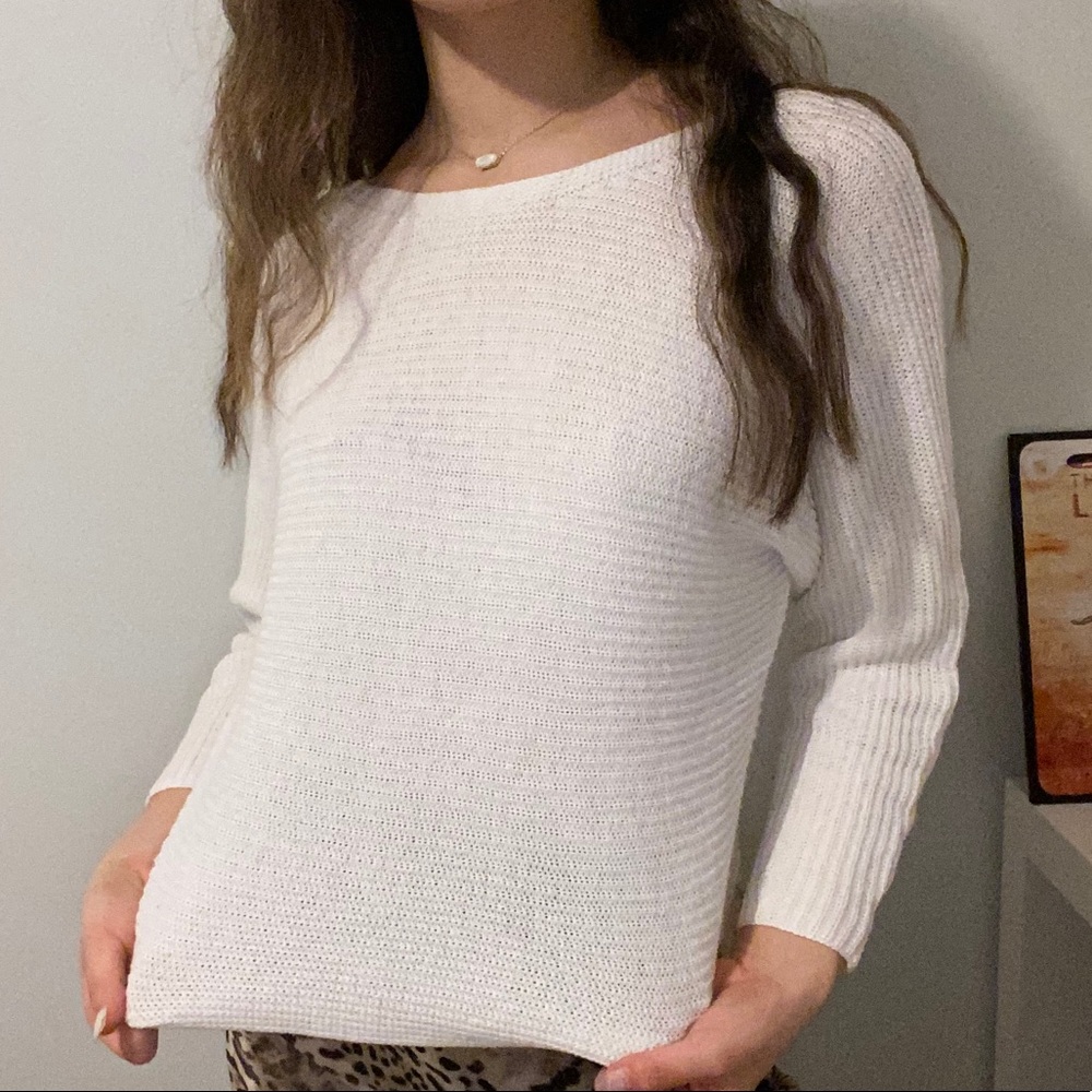 White Knit Sweater
